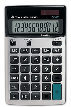 Texas Instruments TI-5018 SV stolní kalkulačka